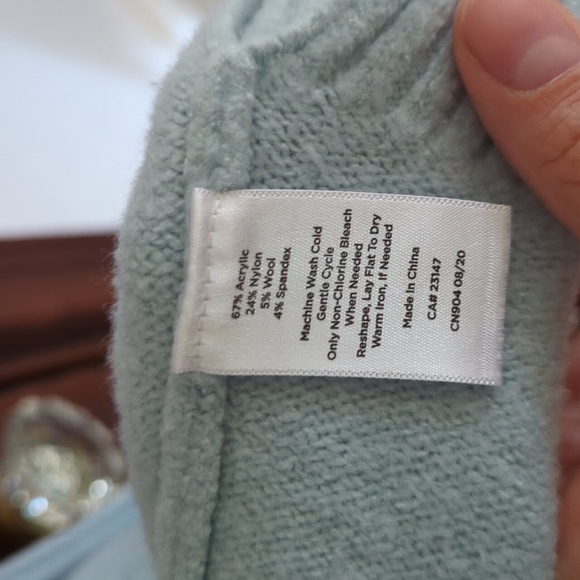 Haven Well Within Baby Blue Super Soft Long Sleeve Belted Open Cardigan Size Med - Picture 6 of 6